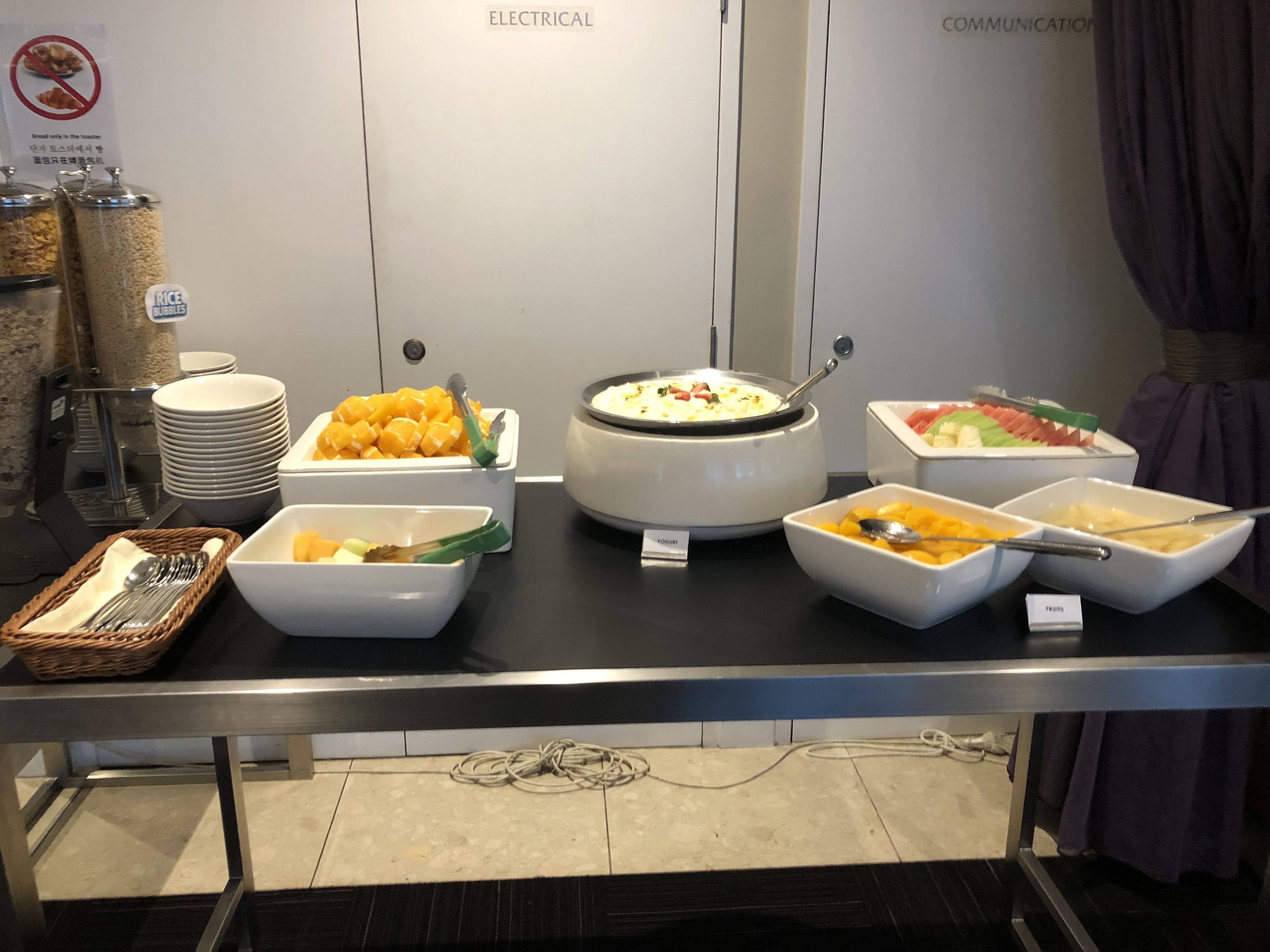daily buffet breakfast (aud 27 per person)