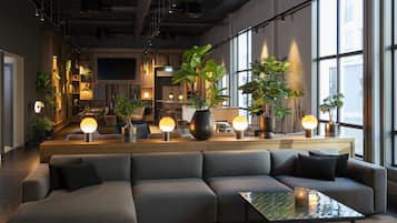 Sala de estar en el lobby