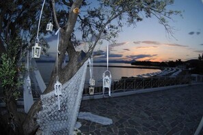 Outdoor wedding area