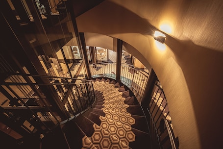 Staircase. Hotel Bernina Geneva