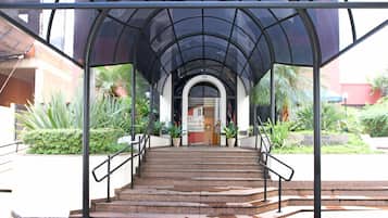 Overnatningsstedets indgangsparti