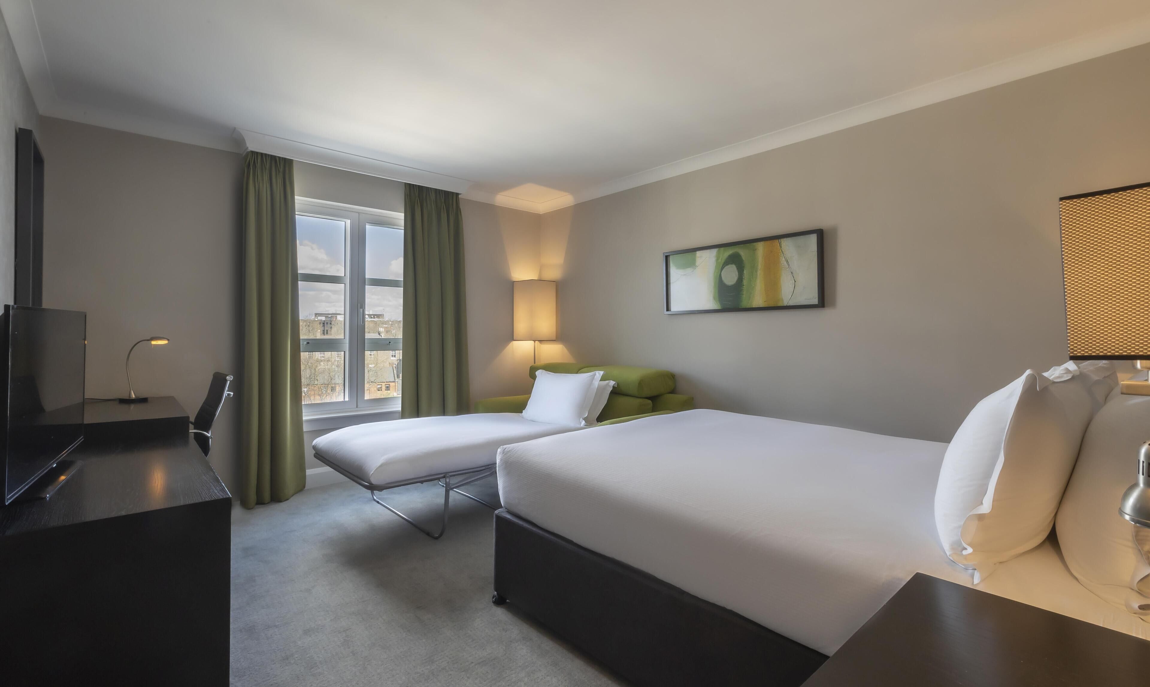 42-inch LCD TV with cable channels, TV