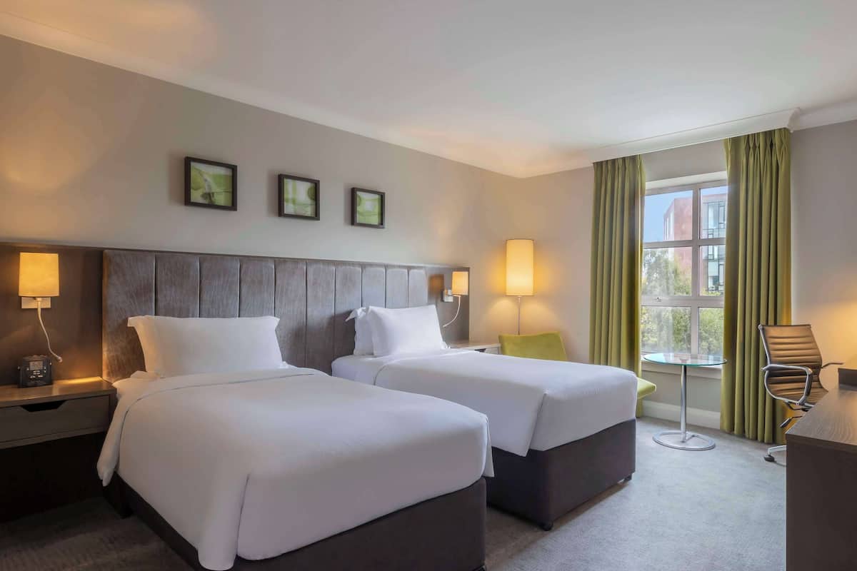 In-room safe, desk, laptop workspace, blackout drapes