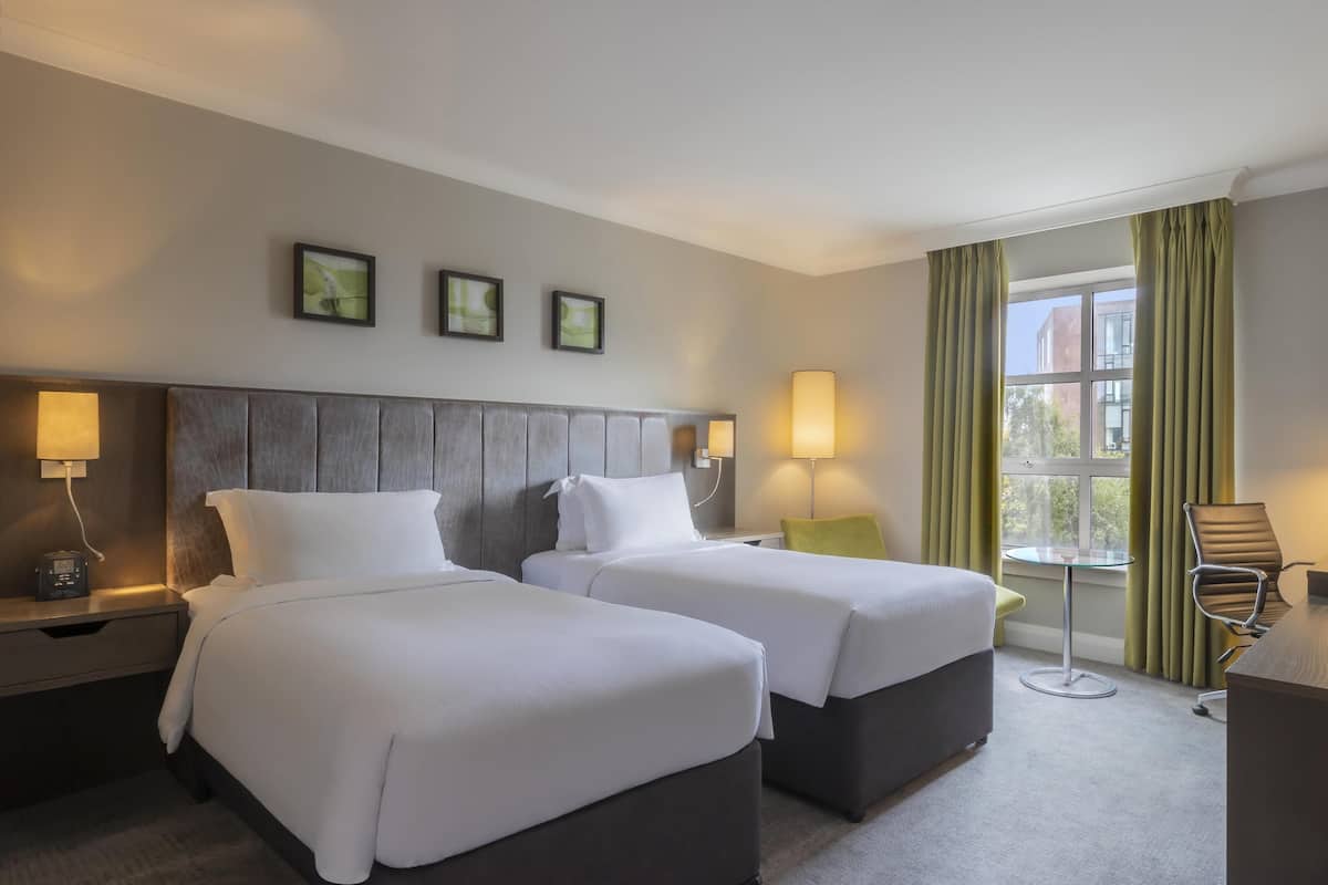 In-room safe, desk, laptop workspace, blackout drapes
