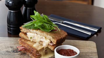 Breakfast and lunch served