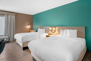 Room, 2 Queen Beds, Non Smoking | Hypo-allergenic bedding, down comforters, in-room safe, desk