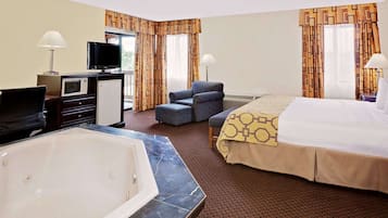 Suite, 1 King Bed | Premium bedding, desk, laptop workspace, blackout drapes