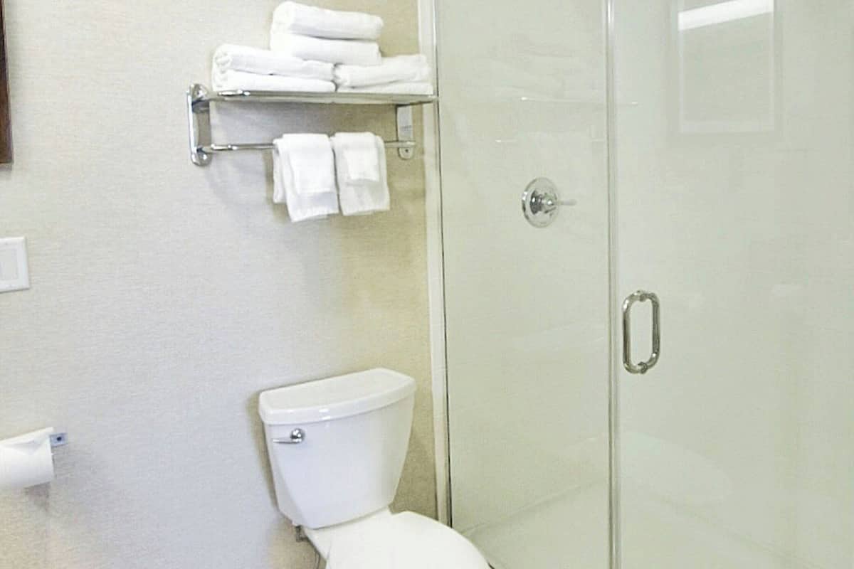 junior suite, 1 bedroom | bathroom | hair dryer, towels