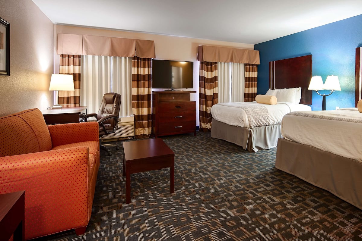 Standard Room, 2 Queen Beds, Non Smoking, Refrigerator & Microwave (with Sofabed) | 1 bedroom, down comforters, in-room safe, desk