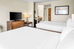 Room, 2 Queen Beds, Accessible, Non Smoking | 1 bedroom, premium bedding, Tempur-Pedic beds, desk