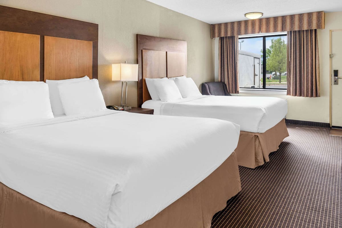 Room, 2 Queen Beds, Accessible, Non Smoking | Premium bedding, Tempur-Pedic beds, desk, laptop workspace