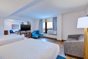 Suite, 2 Queen-Betten | Bettwäsche aus ägyptischer Baumwolle, hochwertige Bettwaren