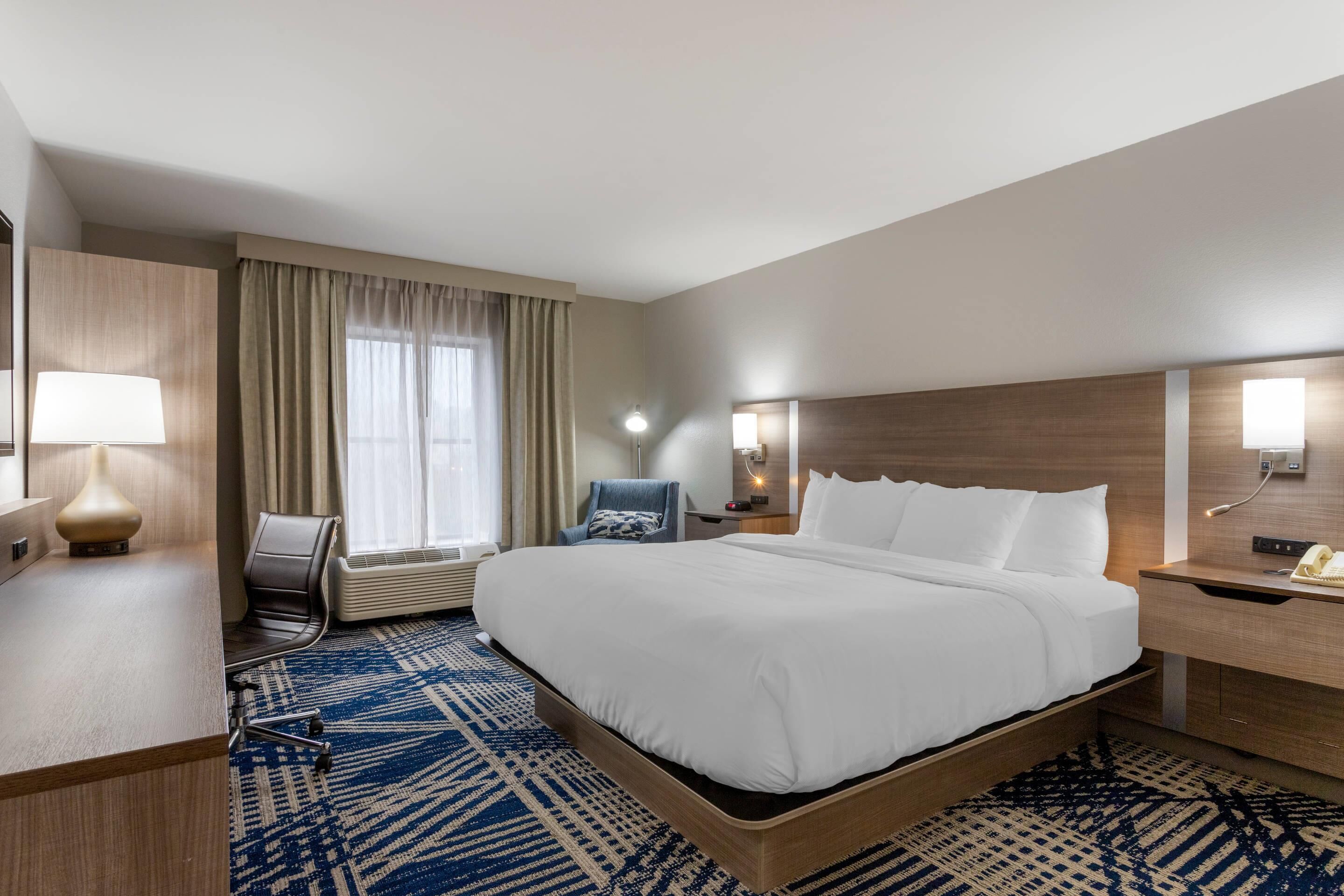 Standard Room, 1 King Bed, Non Smoking | In-room safe, iron/ironing board, free WiFi, bed sheets