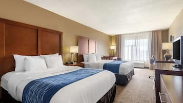 Standard Room, 2 Queen Beds, Non Smoking | Desk, iron/ironing board, rollaway beds, free WiFi