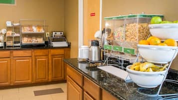 Free daily buffet breakfast