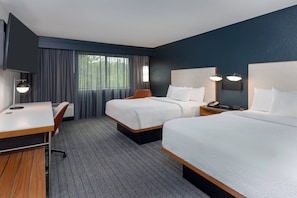 Hypo-allergenic bedding, in-room safe, individually furnished, desk