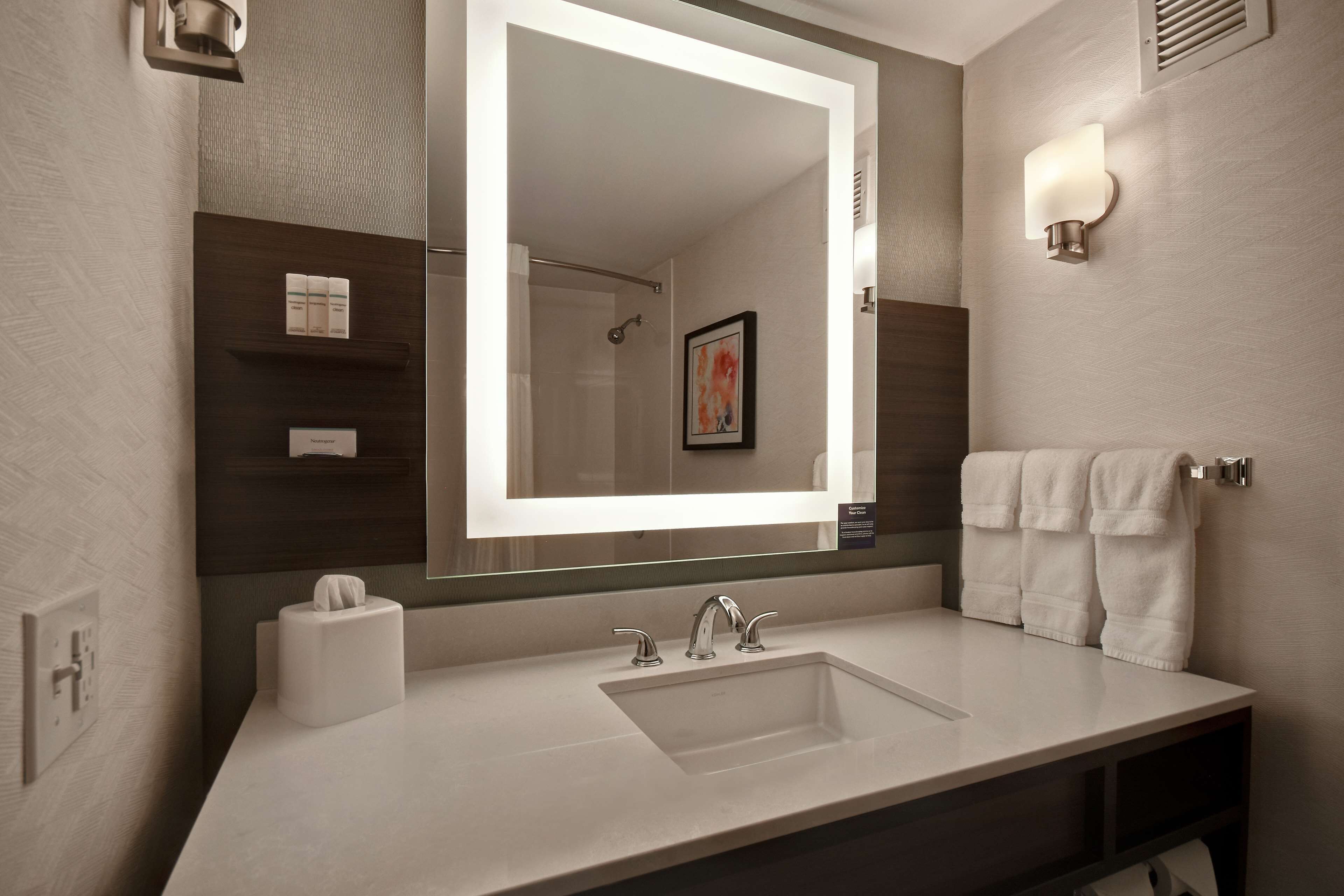 1 bedroom, desk, laptop workspace, blackout curtains