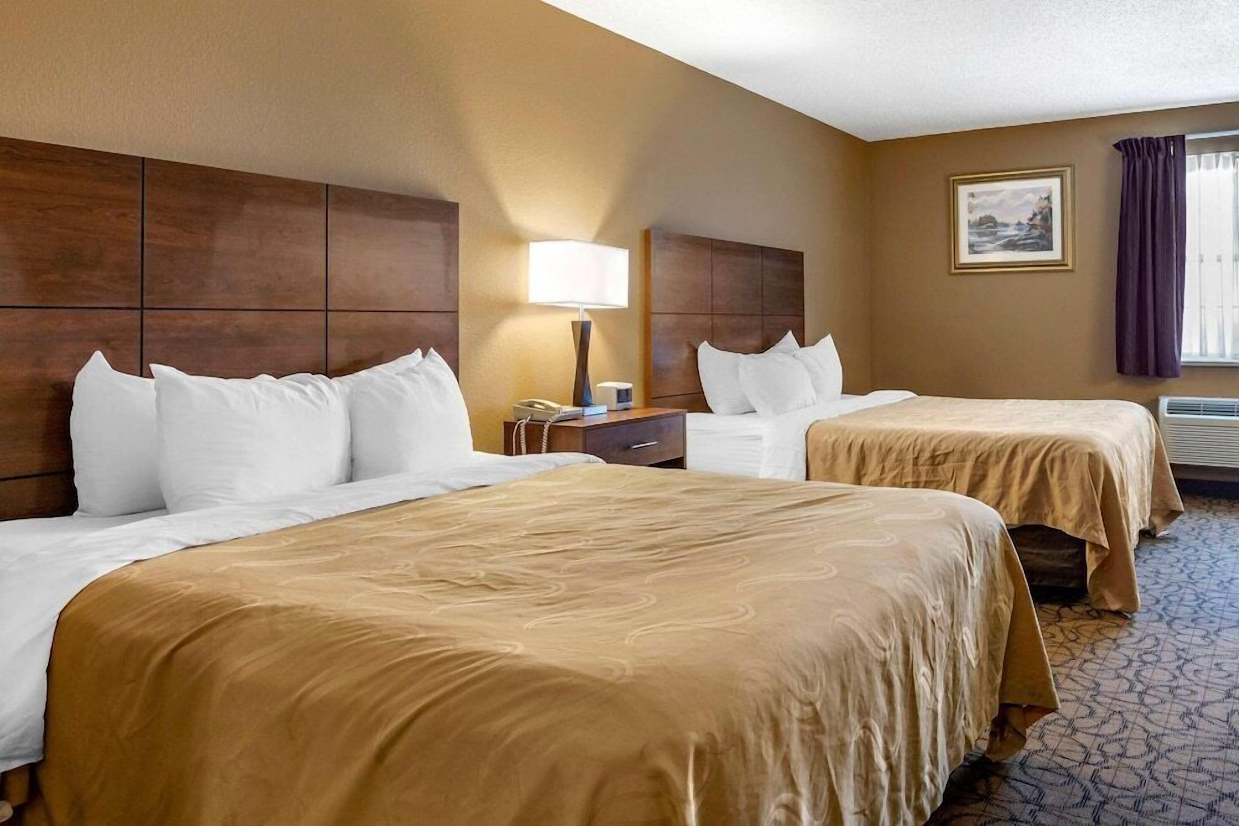 Blackout curtains, iron/ironing board, bed sheets