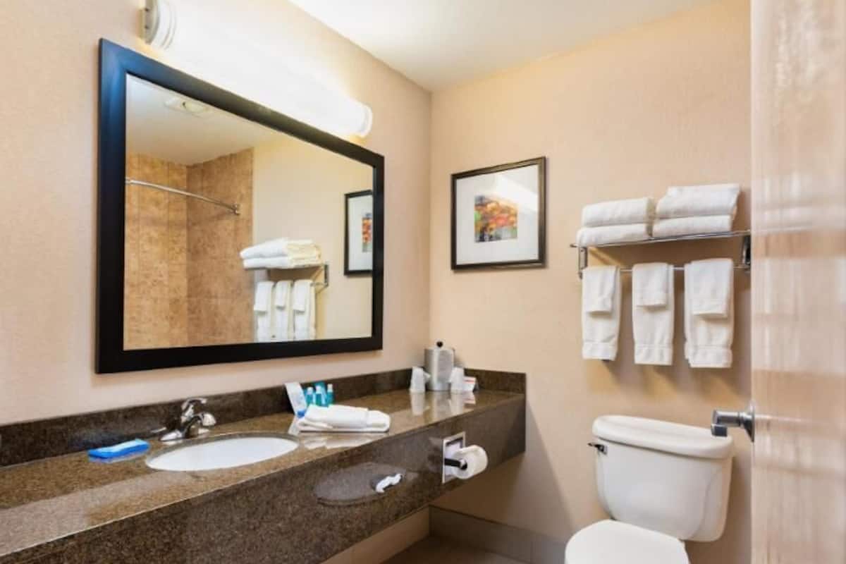 Bathroom | Free toiletries, hair dryer, towels, soap