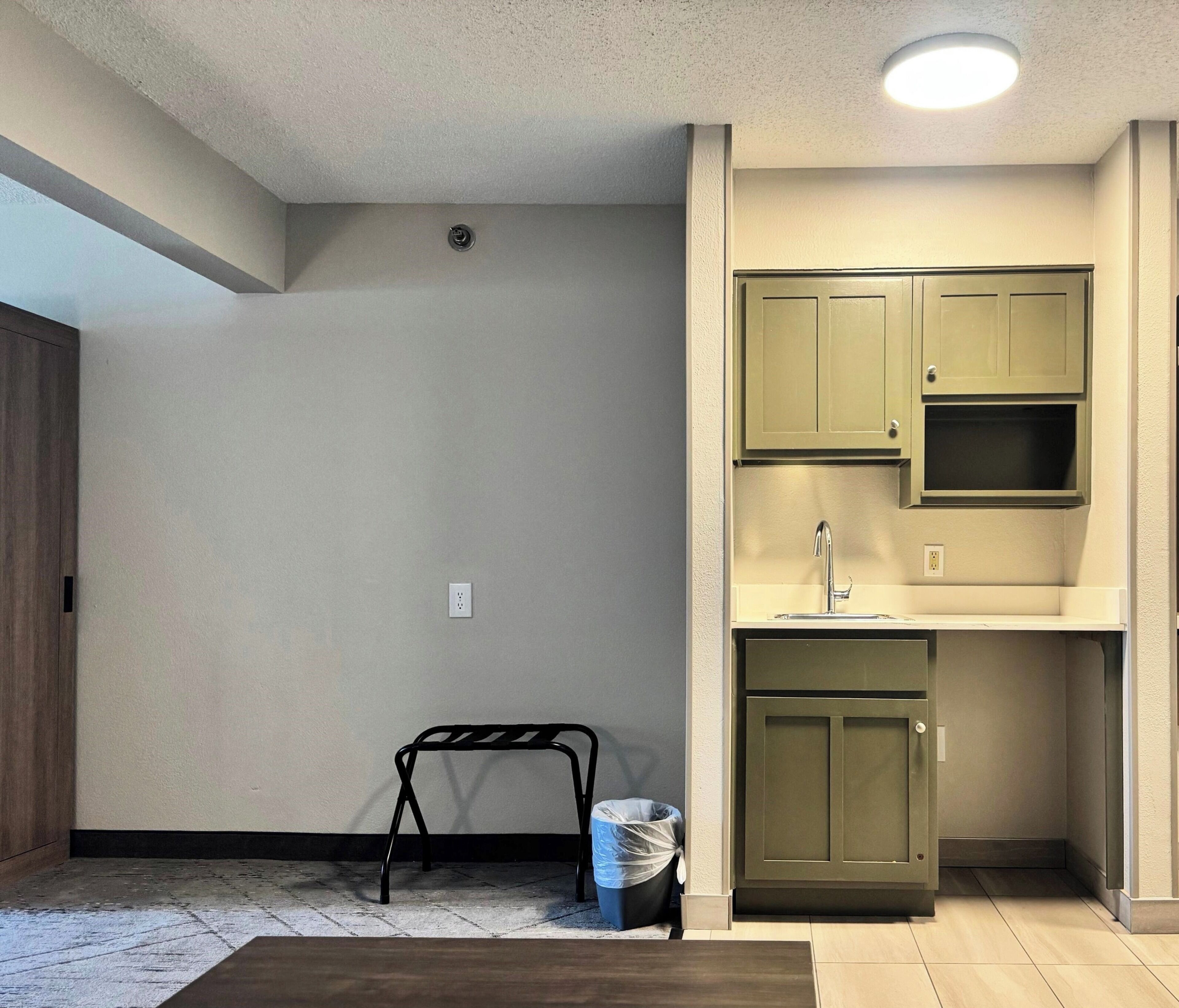 1 bedroom, desk, laptop workspace, iron/ironing board