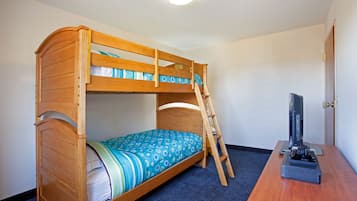 1 bedroom, desk, laptop workspace, iron/ironing board