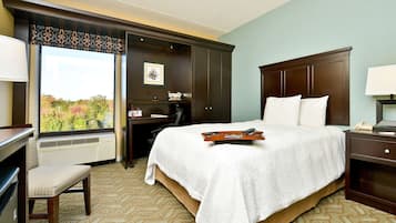 Hypo-allergenic bedding, in-room safe, individually decorated