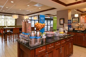 Free daily buffet breakfast 