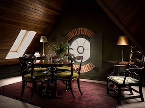 Signature Suite, 1 King Bed (The Rook's Nest) | Living area | 24-inch LED TV with satellite channels, TV - The Rookery Hotel (London)