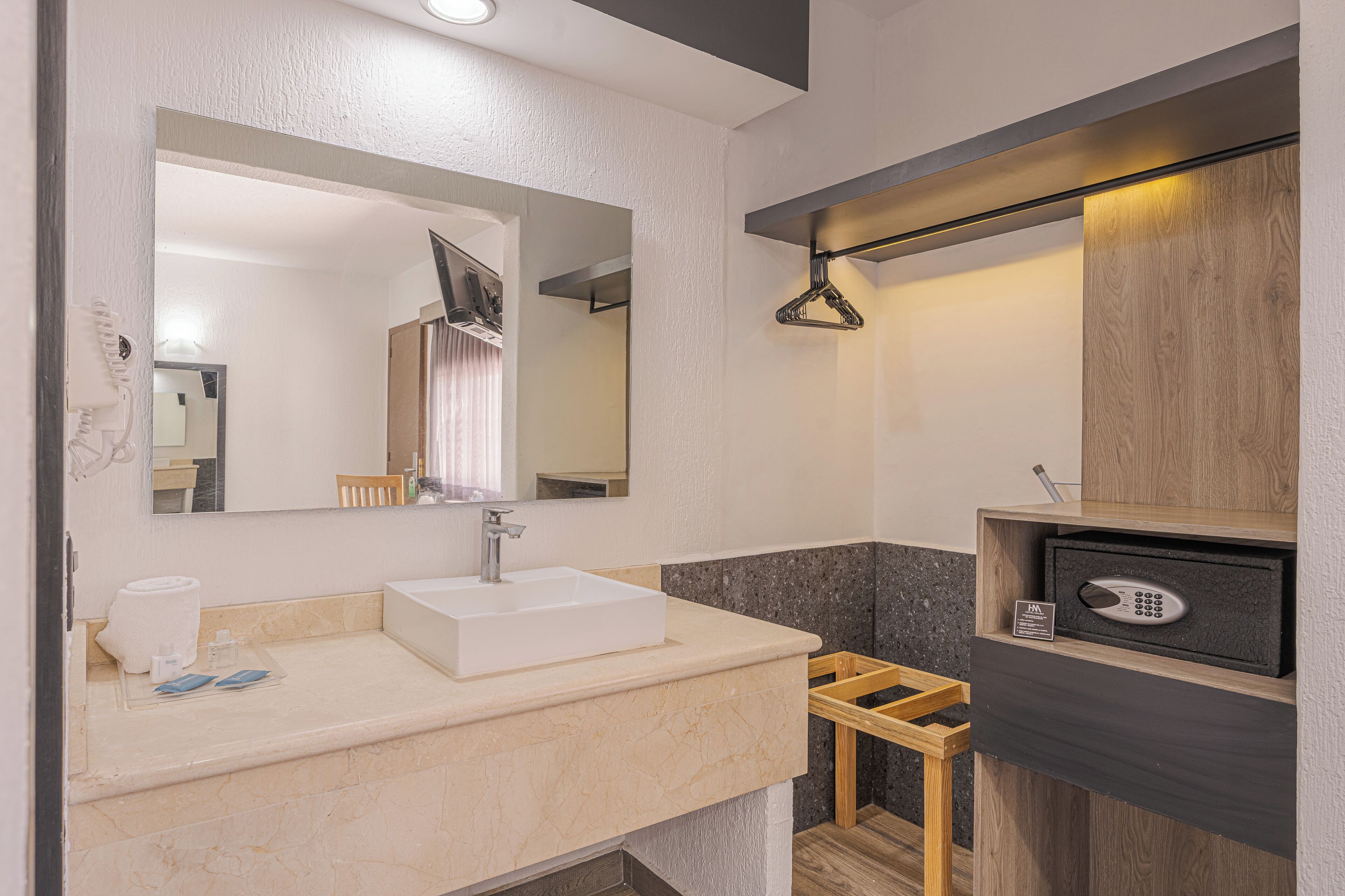 standard room, 2 double beds | minibar, in-room safe, desk, blackout curtains