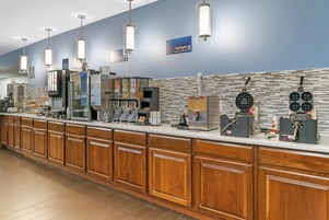 Free daily buffet breakfast