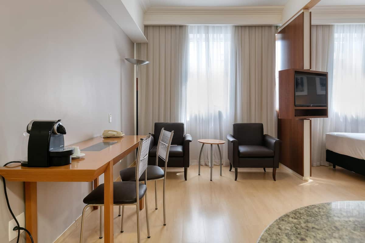 Minibar, in-room safe, desk, blackout curtains