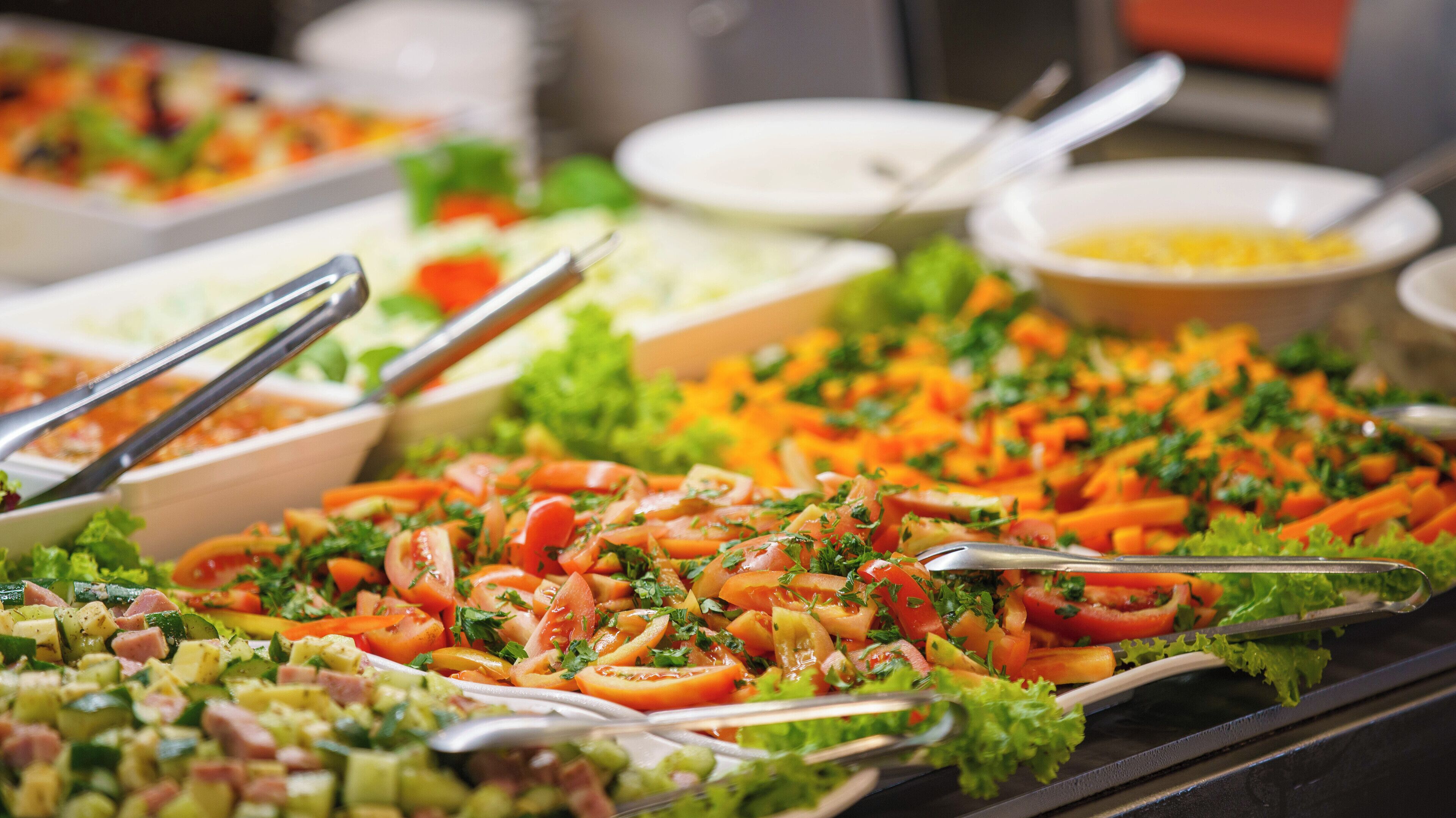 breakfast, lunch and dinner served