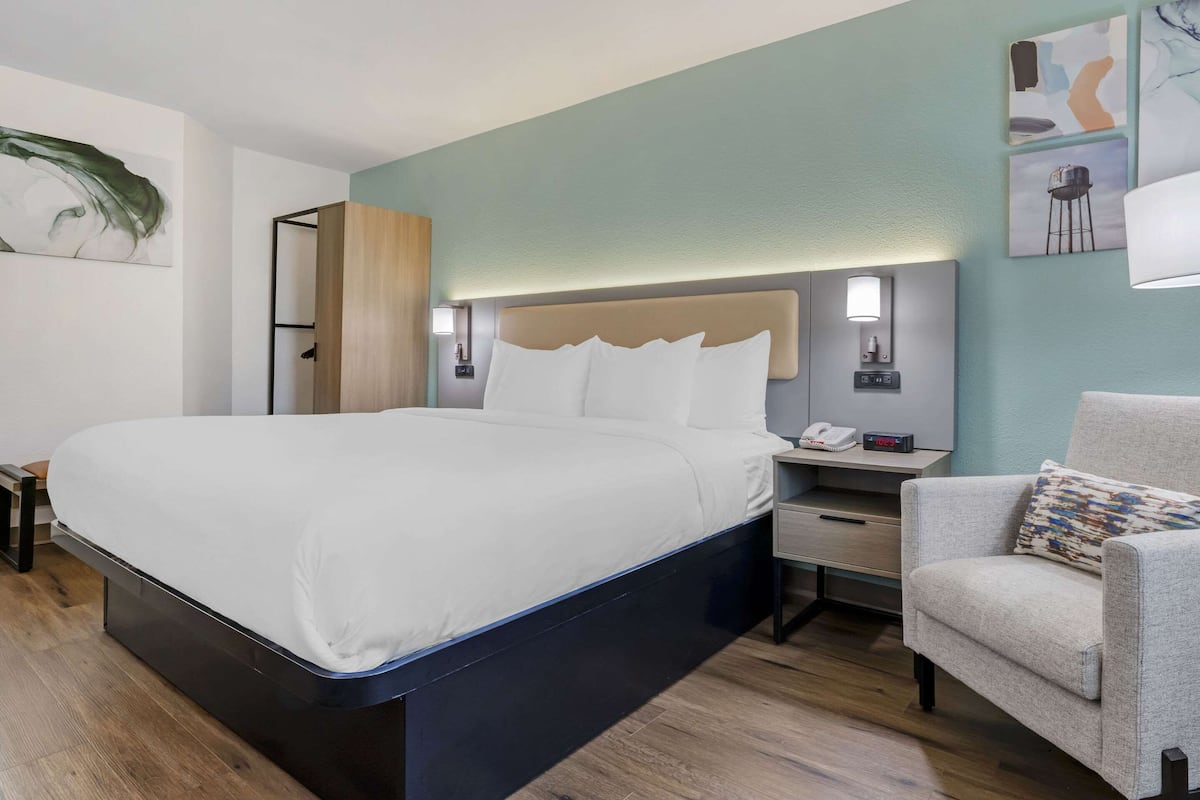Habitación, 1 cama King size, con acceso para personas discapacitadas, para no fumadores | Caja de seguridad en la habitación y escritorio