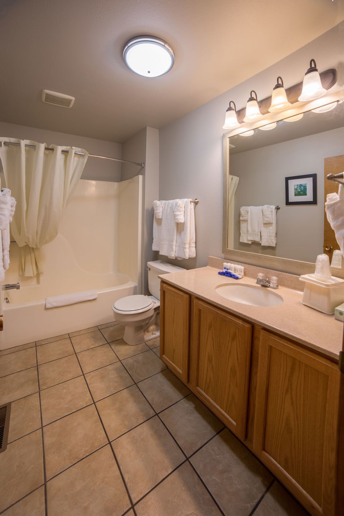 浴室 | 淋浴/浴缸二合一、免費盥洗用品、吹風機、毛巾