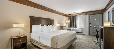 Standard Room, 1 King Bed, Non Smoking, Refrigerator & Microwave | Iron/ironing board, cribs (free), rollaway beds (free), WiFi (free)