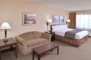 Standaard suite, 1 kingsize bed, bubbelbad (with Twin Sized Sofa Bed) | Uitzicht vanuit de kamer