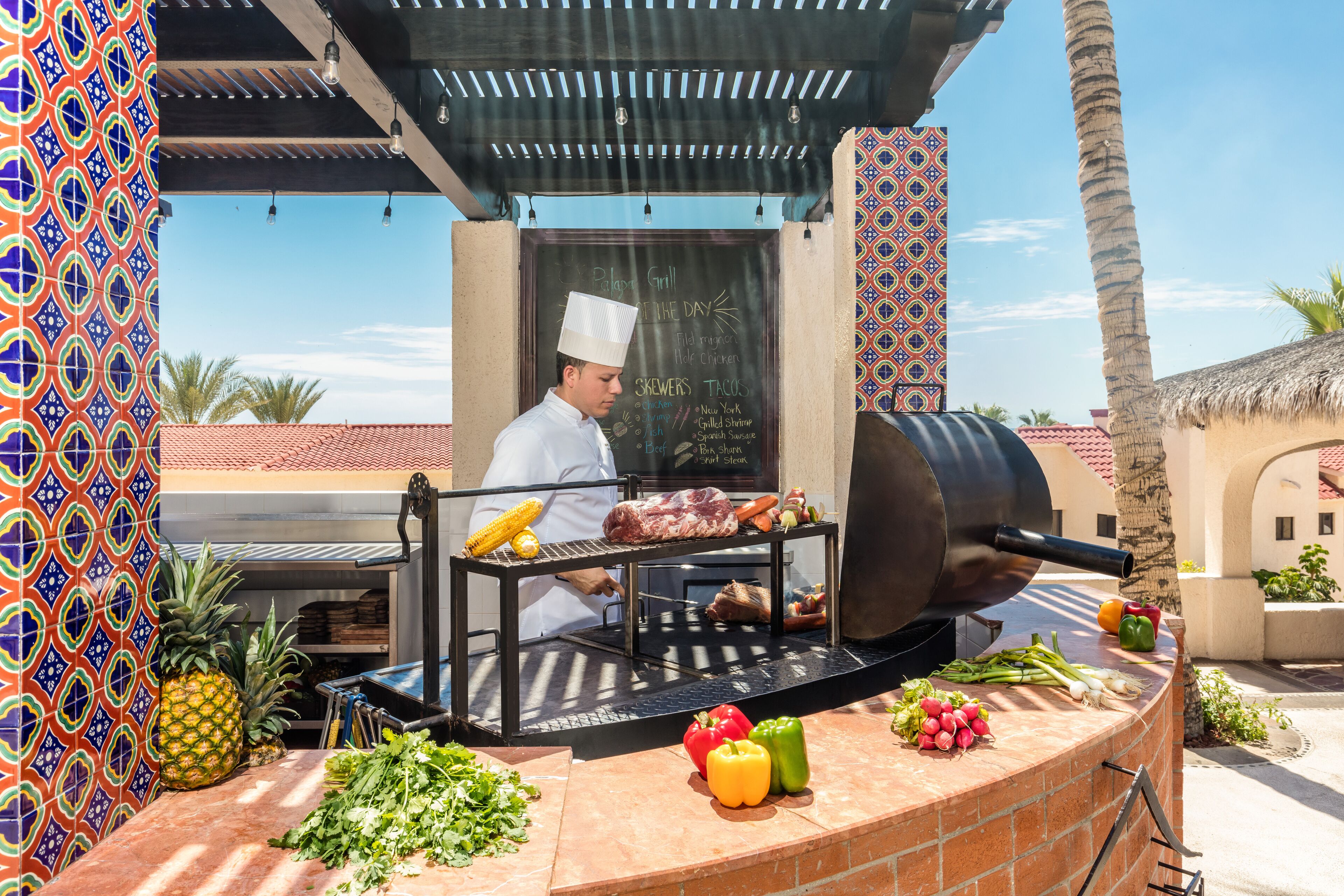 3 restaurants, breakfast, lunch, dinner served; mexican cuisine