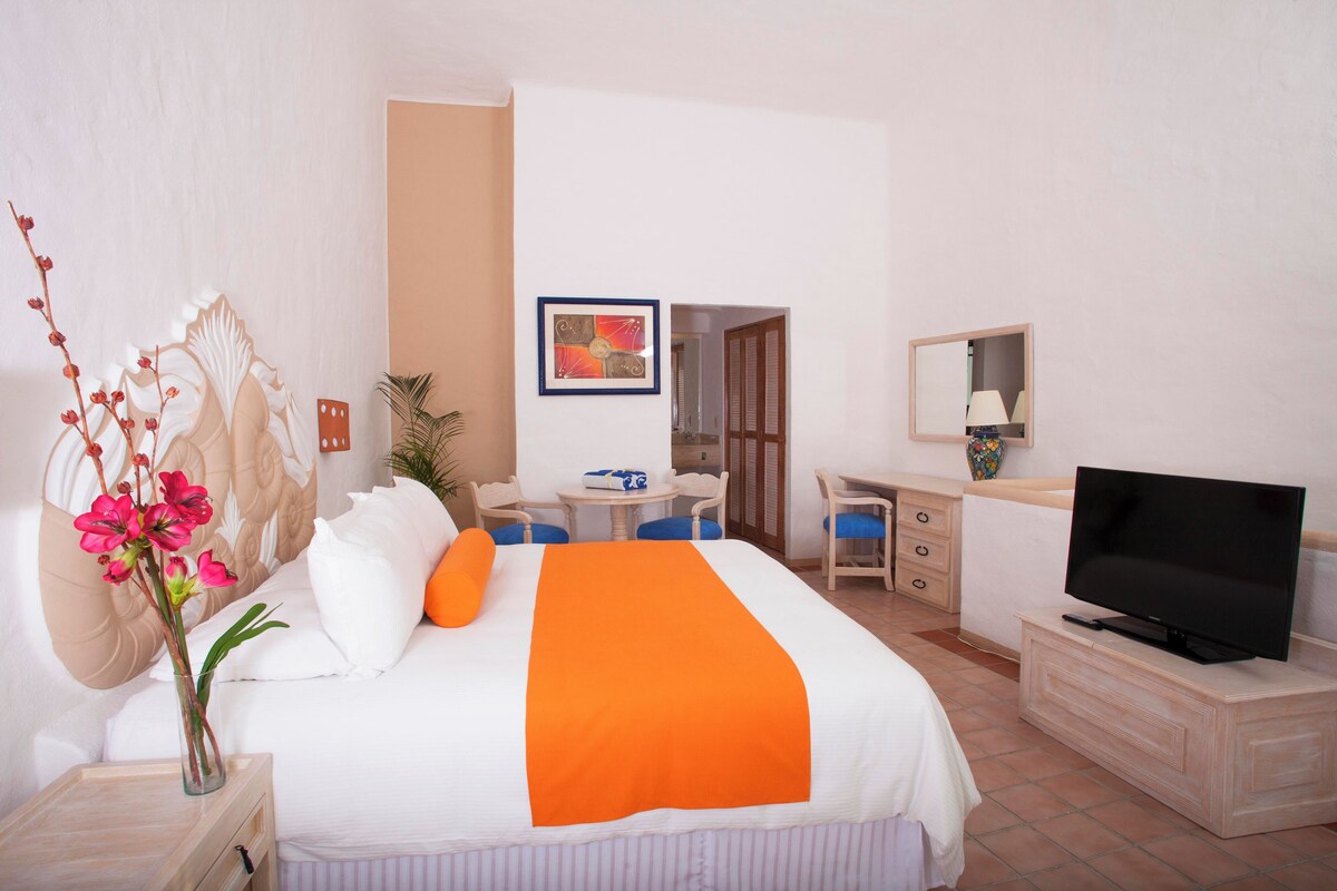 In-room safe, blackout curtains, iron/ironing board, bed sheets