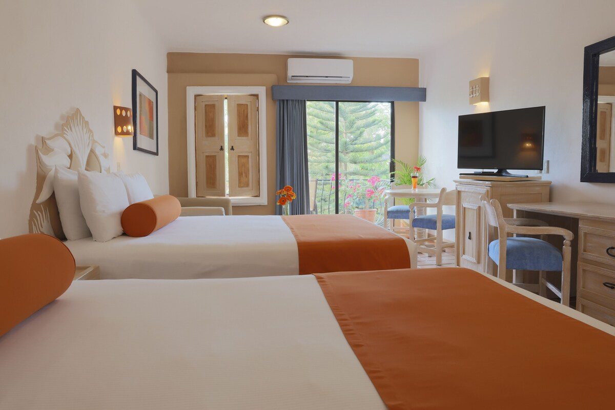 In-room safe, blackout curtains, iron/ironing board, bed sheets