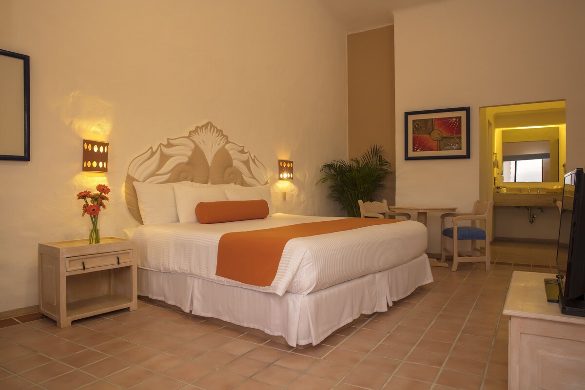 In-room safe, blackout curtains, iron/ironing board, bed sheets