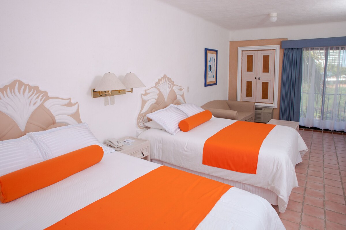 In-room safe, blackout curtains, iron/ironing board, bed sheets