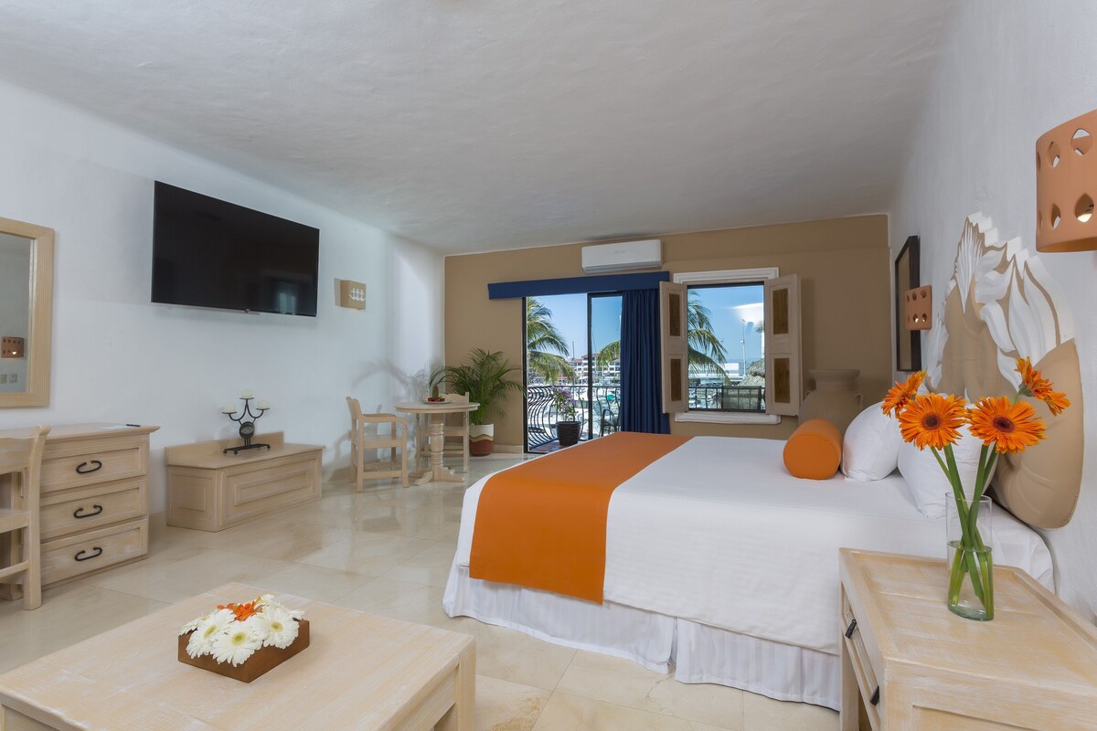 In-room safe, blackout curtains, iron/ironing board, bed sheets