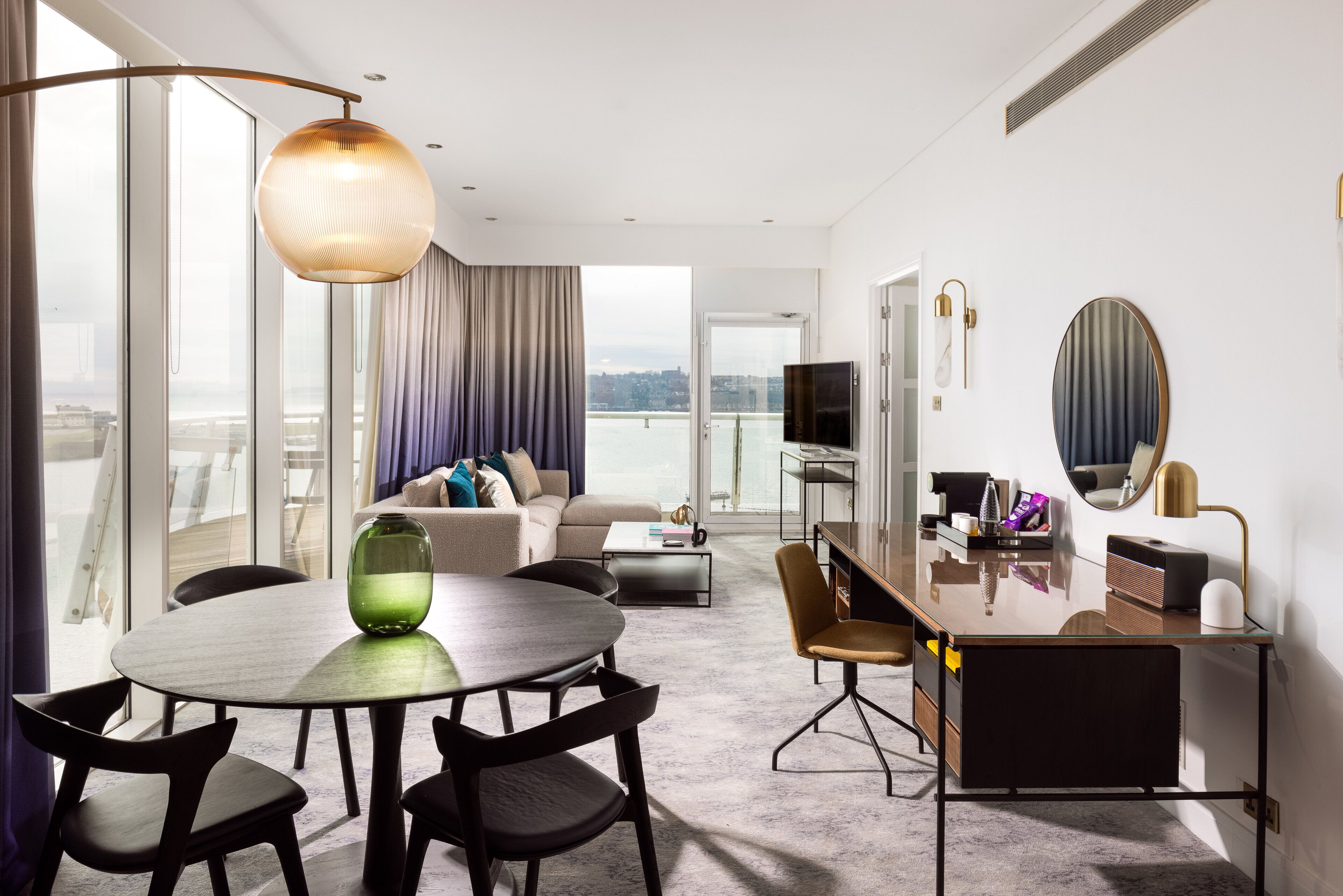 Suite, 1 King Bed, Harbor View (Super King, Tiger Bay, Bay View) | Hypo-allergenic bedding, in-room safe, desk, soundproofing