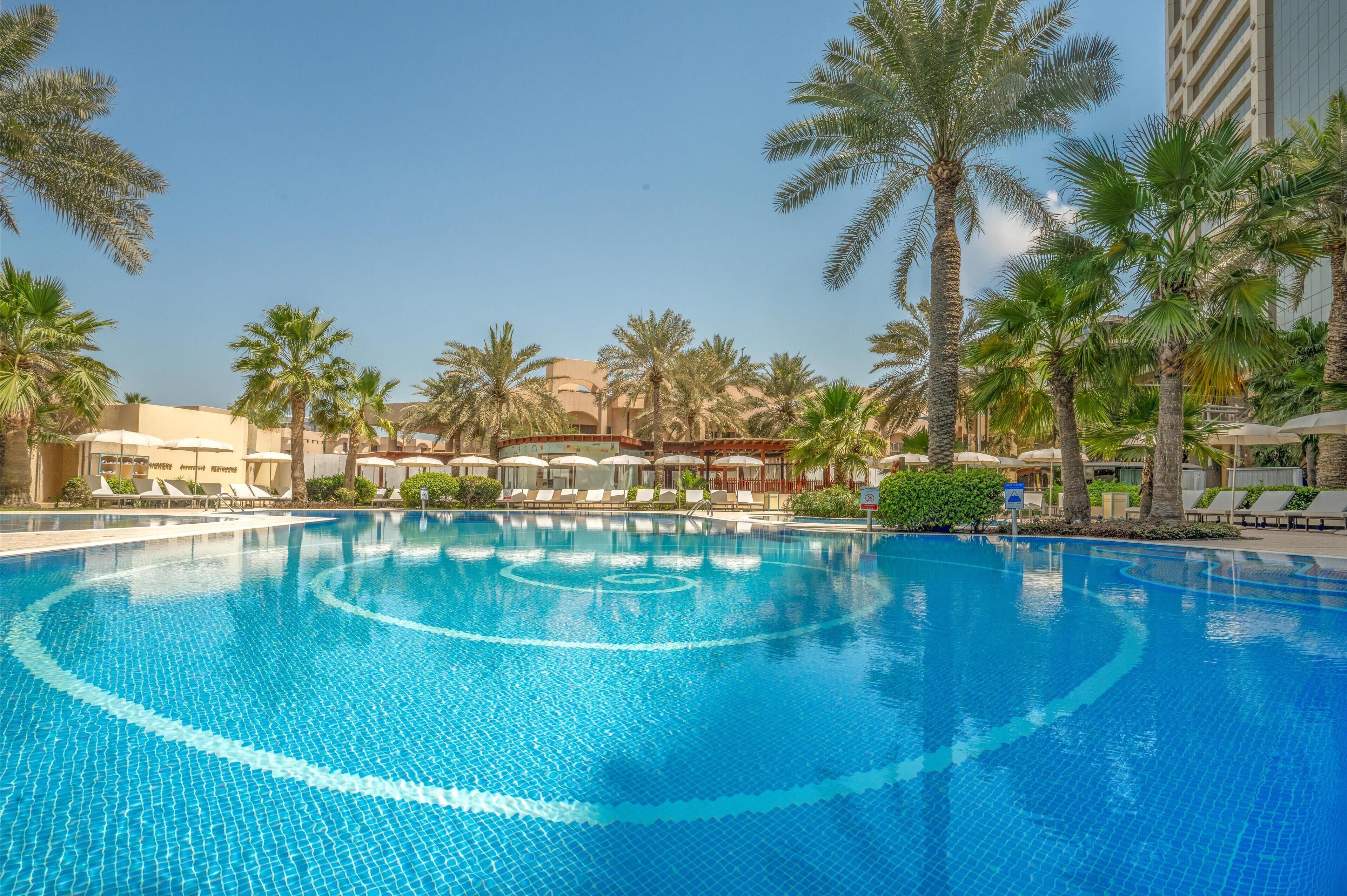 Indoor pool, 3 outdoor pools, pool umbrellas, sun loungers