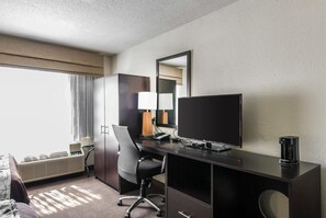 In-room safe, desk, blackout curtains, iron/ironing board
