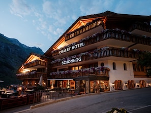 Front of property - evening/night
