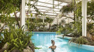 2 indoor pools, seasonal outdoor pool