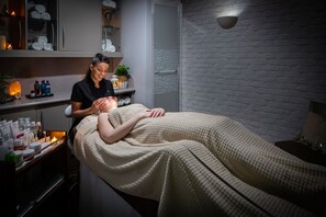 Sauna, body treatments, hot stone massages, deep-tissue massages