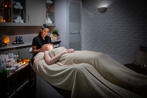 Sauna, body treatments, hot stone massages, deep-tissue massages