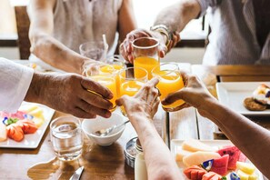 Daily buffet breakfast (USD 10 per person)
